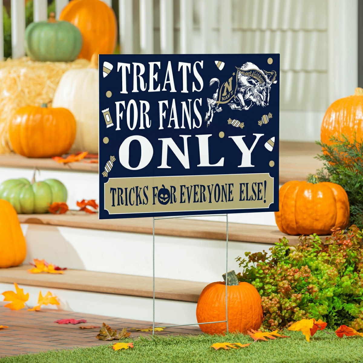 US Naval Academy Yard Sign, Halloween Treats for Fans - Collegiate Home