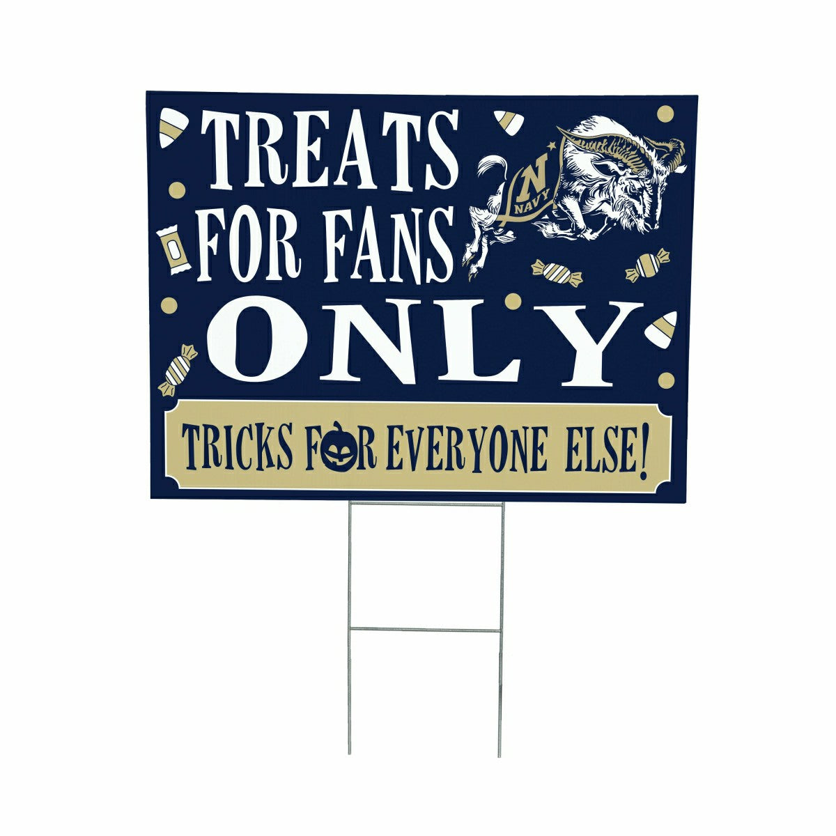 US Naval Academy Yard Sign, Halloween Treats for Fans - Collegiate Home