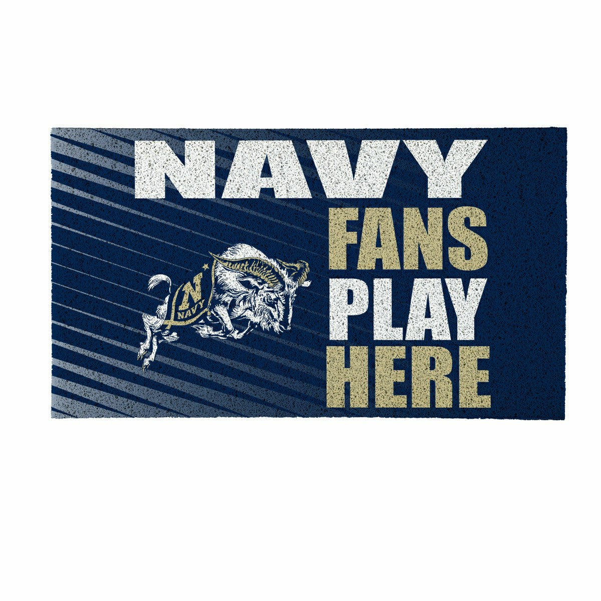 US Naval Academy Fan Mat, 28"x16" - Collegiate