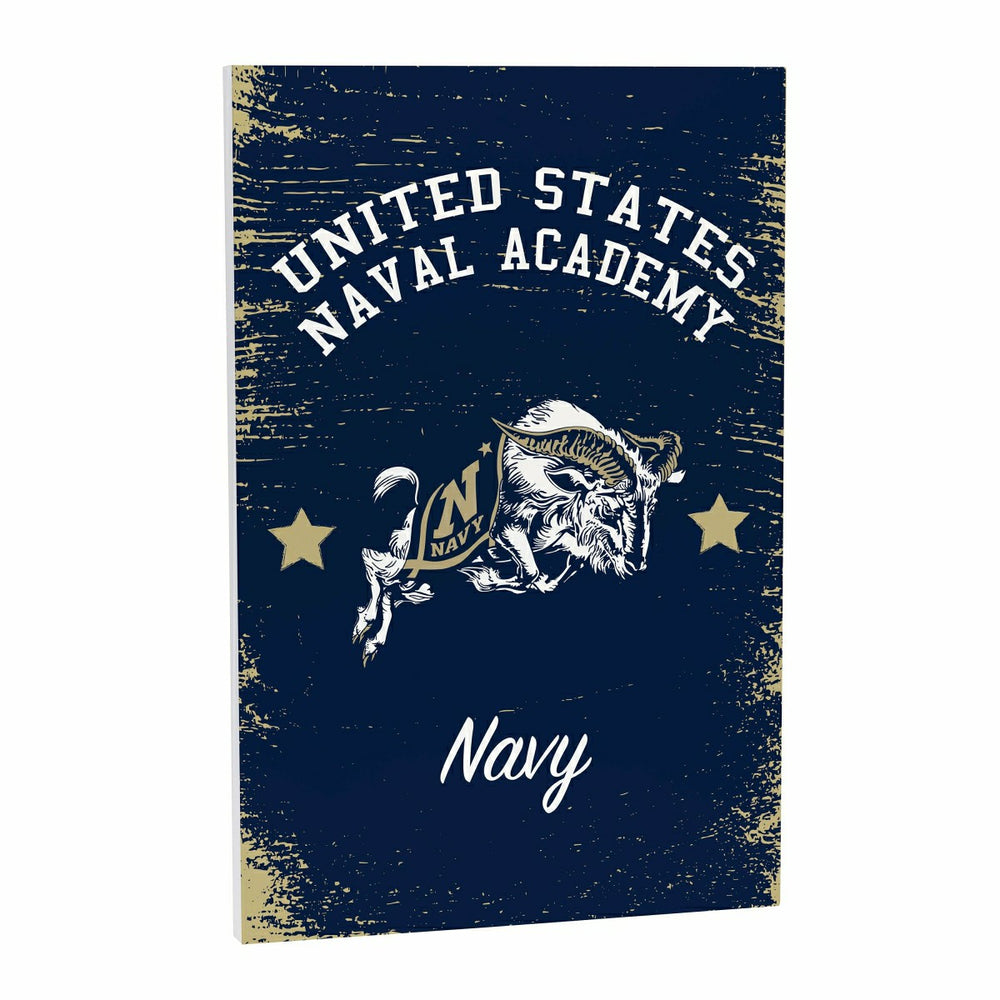 US Naval Academy Wood Wall Sign, 16x24 - Collegiate Home