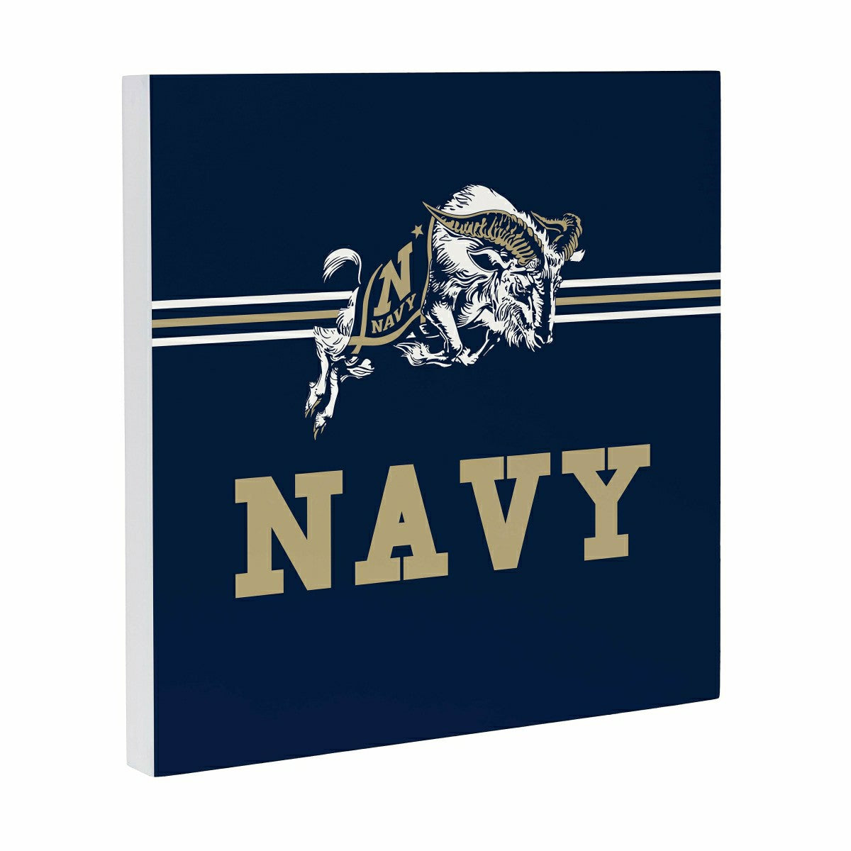 US Naval Academy Wood Wall Sign, 12x12 - Collegiate Home