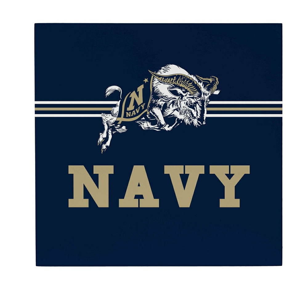 US Naval Academy Wood Wall Sign, 12x12 - Collegiate Home