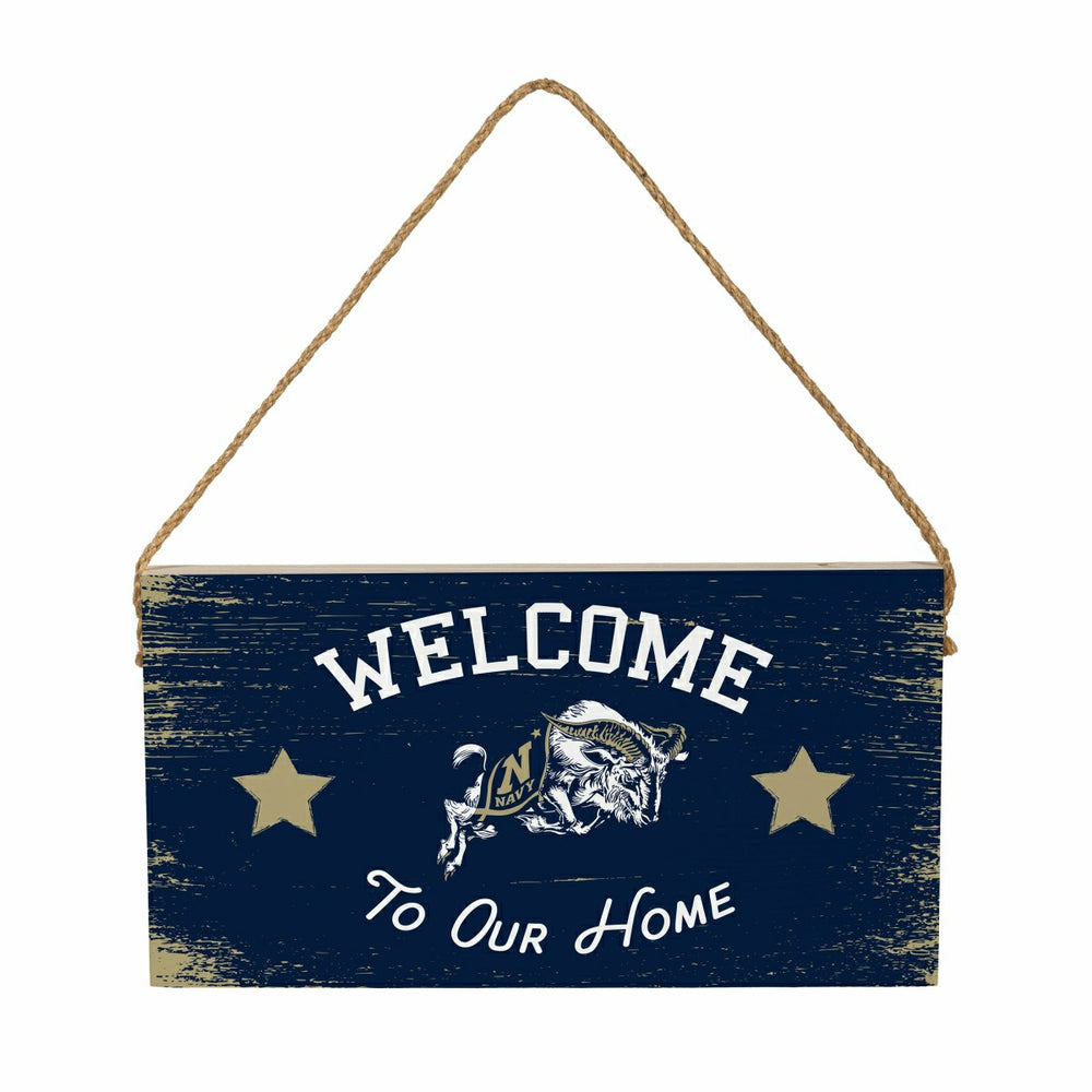 US Naval Academy Wood Wall Sign, 6x11 - Collegiate Home