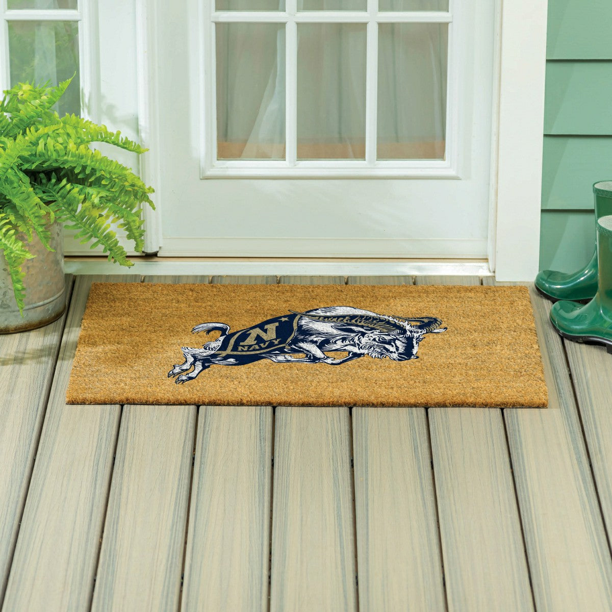 US Naval Academy Large Full Color Coir Mat, 36"x24" - Collegiate
