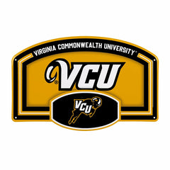 Virginia Commonwealth University USA Embossed Steel Wall Sign, 11" x 1 - Collegiate Home
