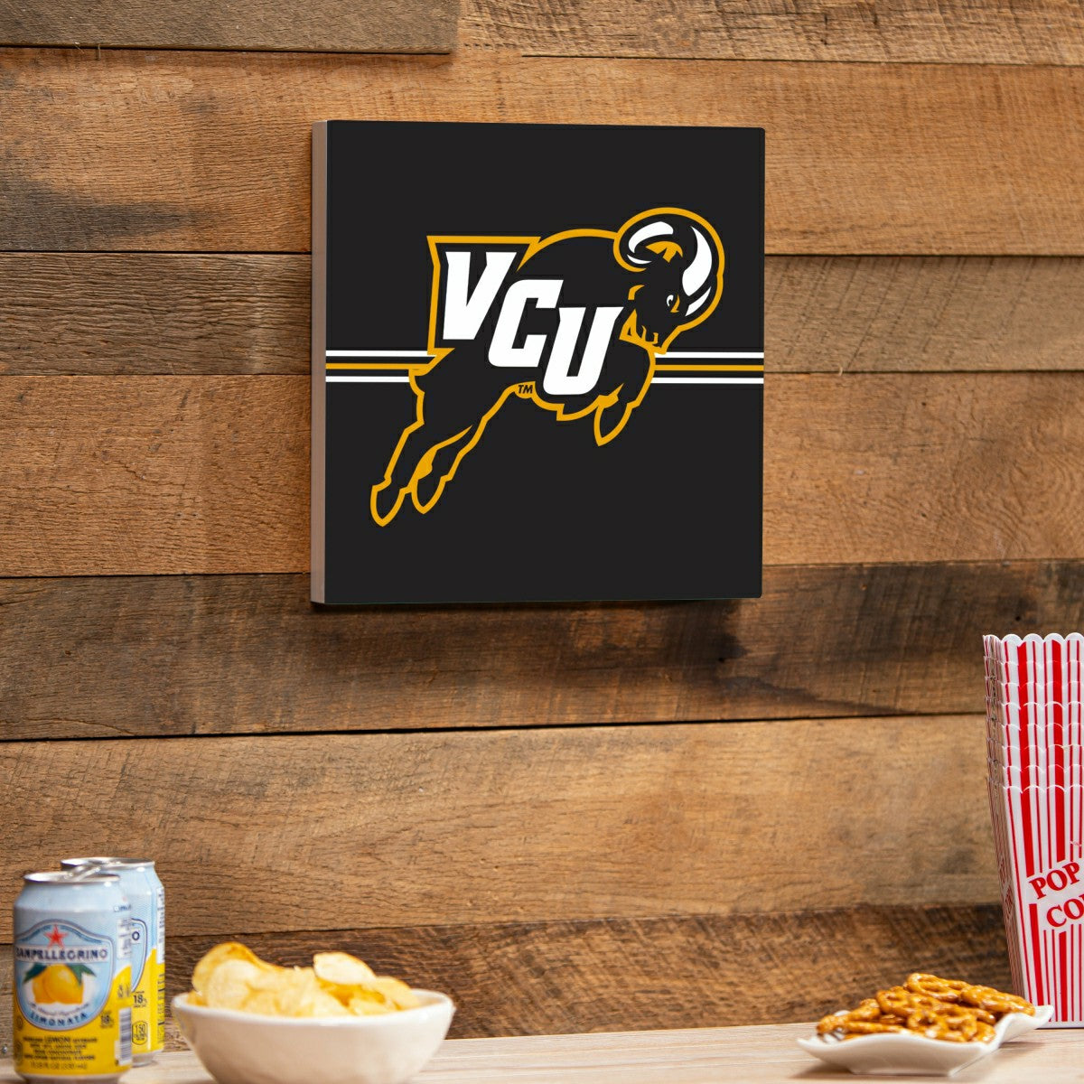 Virginia Commonwealth University Wood Wall Sign, 12x12 - Collegiate Home