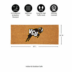 Virginia Commonwealth University Extra Large Full Color Coir Mat, 60"x - Collegiate