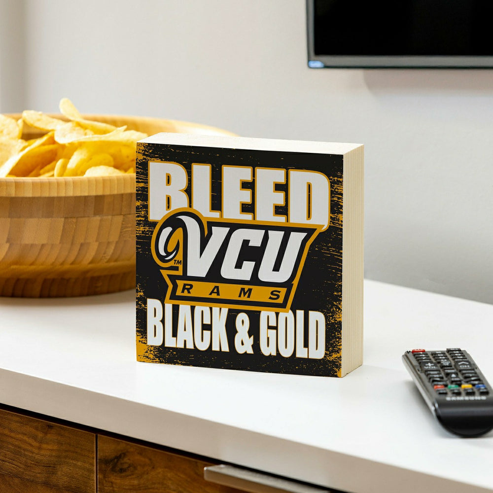 Virginia Commonwealth University Plock, Down Home Fans, 6x6 - Collegiate Home