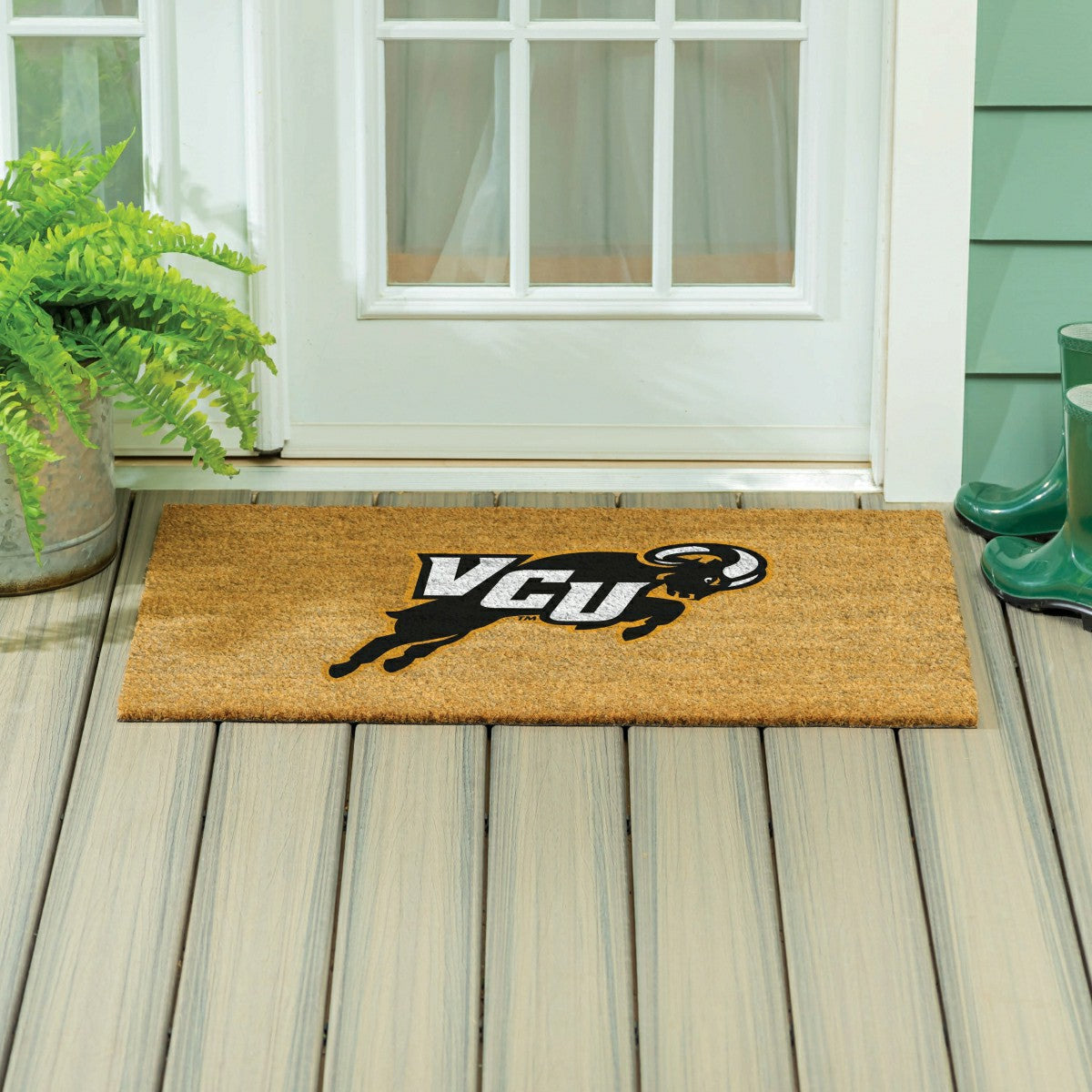 Virginia Commonwealth University Large Full Color Coir Mat, 36"x24" - Collegiate