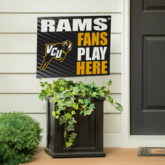 Virginia Commonwealth University Coroplast Yard Sign "Fans Play Here" - Collegiate Home