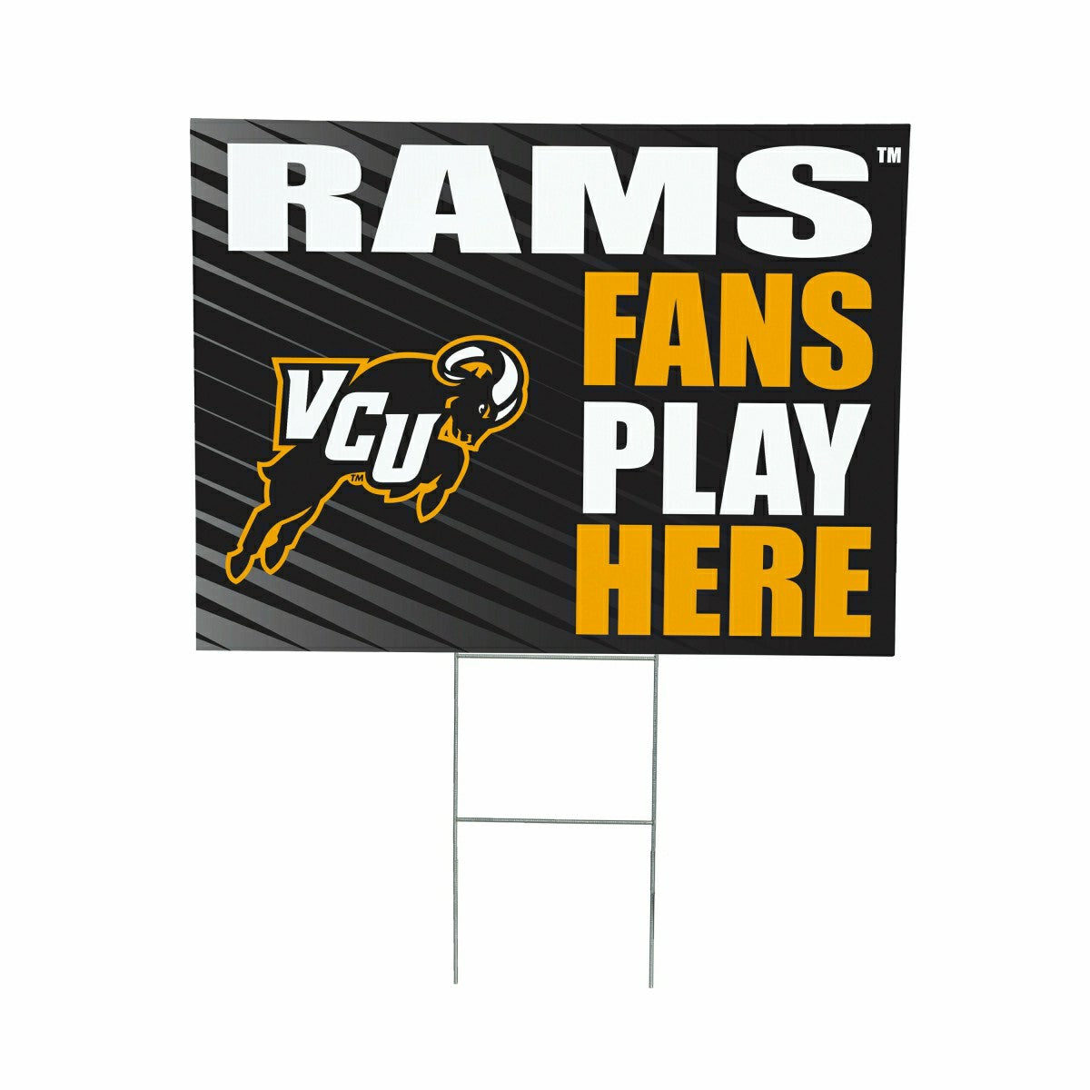 Virginia Commonwealth University Coroplast Yard Sign "Fans Play Here" - Collegiate Home