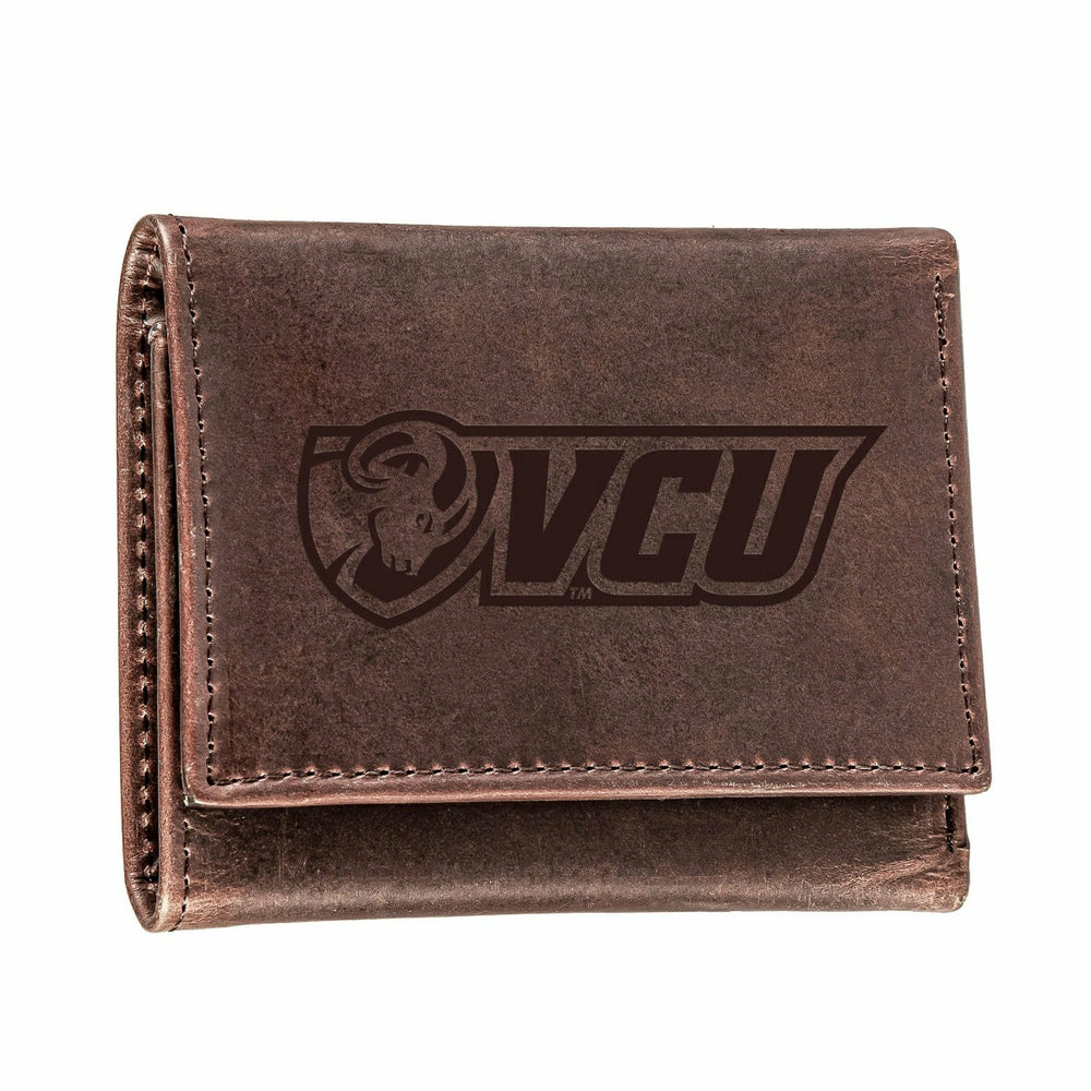 Virginia Commonwealth University (VCU), Tri-Fold Wallet, Brown, CH, 10 - Collegiate Home
