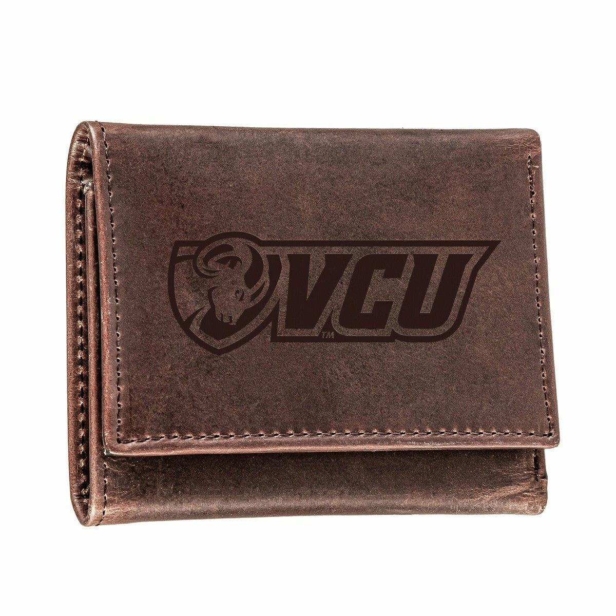 Virginia Commonwealth University (VCU), Tri-Fold Wallet, Brown, CH, 10 - Collegiate Home