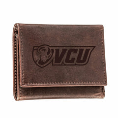 Virginia Commonwealth University (VCU), Tri-Fold Wallet, Brown, CH, 10 - Collegiate Home