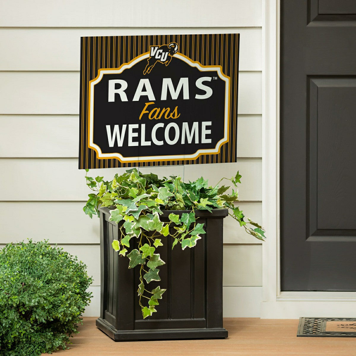 Virginia Commonwealth University Coroplast Yard Sign, "Fans Welcome" - Collegiate Home