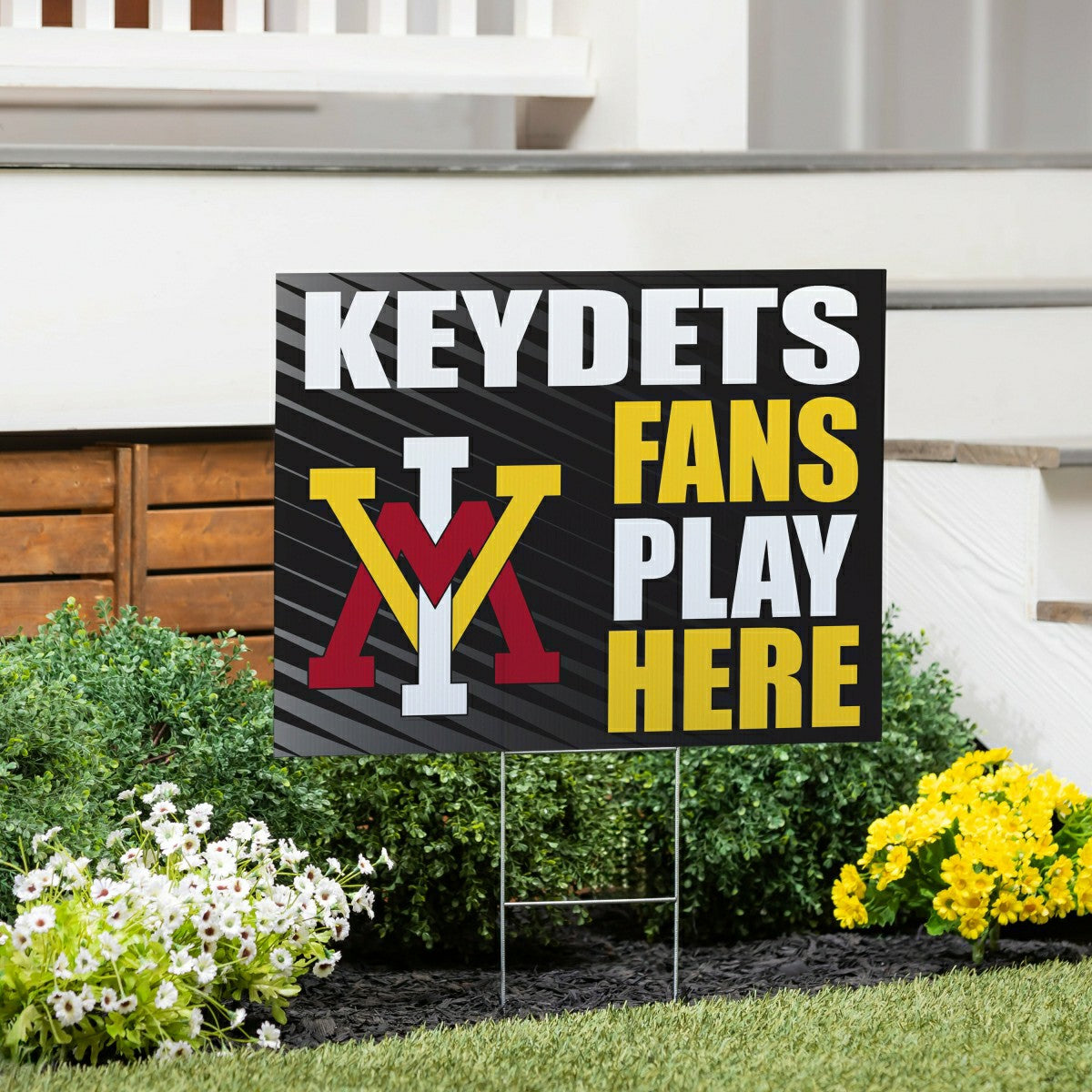 Virginia Military Institute Coroplast Yard Sign "Fans Play Here" - Collegiate Home