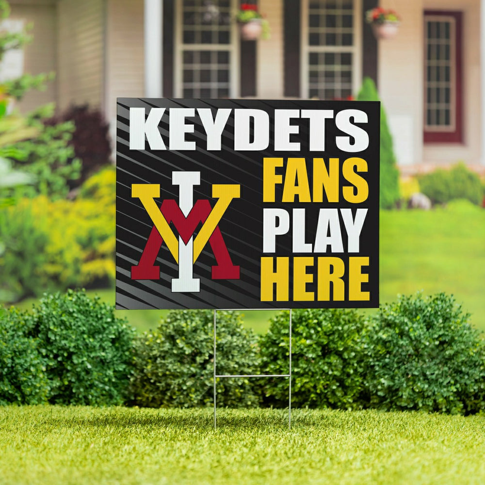 Virginia Military Institute Coroplast Yard Sign "Fans Play Here" - Collegiate Home