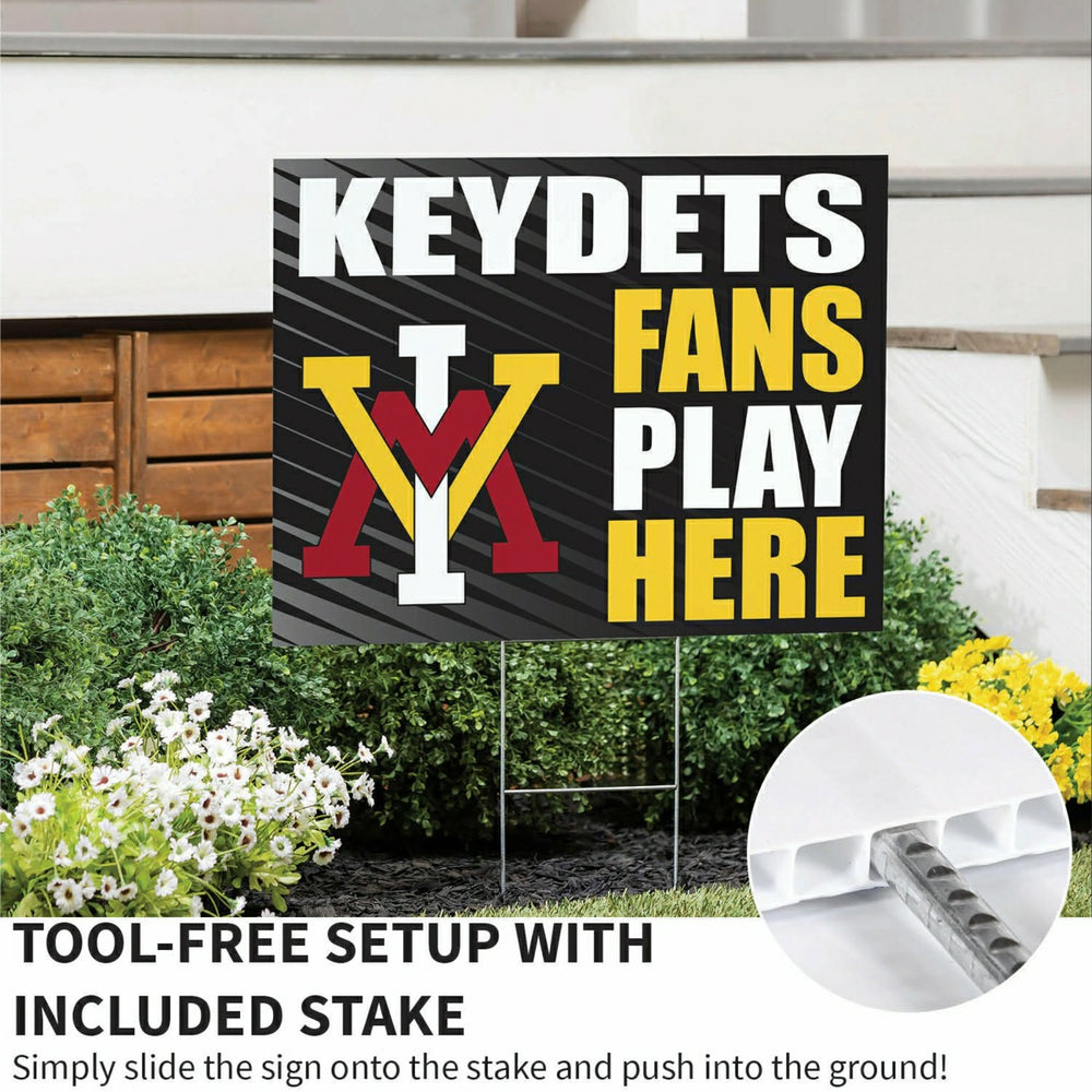 Virginia Military Institute Coroplast Yard Sign "Fans Play Here" - Collegiate Home