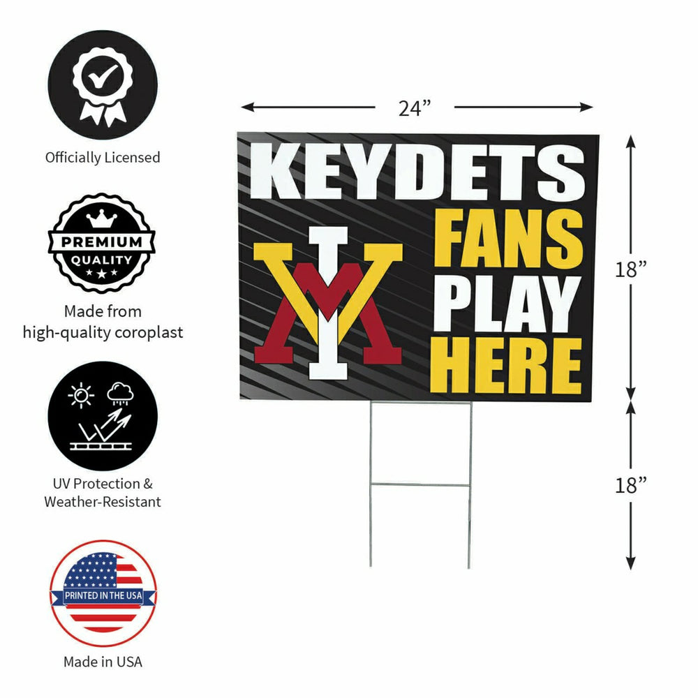 Virginia Military Institute Coroplast Yard Sign "Fans Play Here" - Collegiate Home