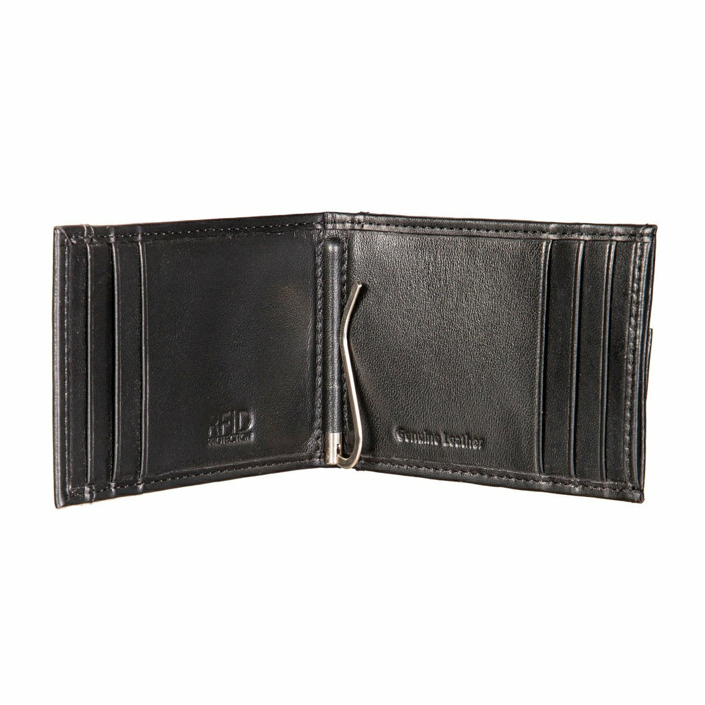 Front Pocket Wallet w/ RFID Blocking, Virginia Military Institute, Bla - Collegiate Home