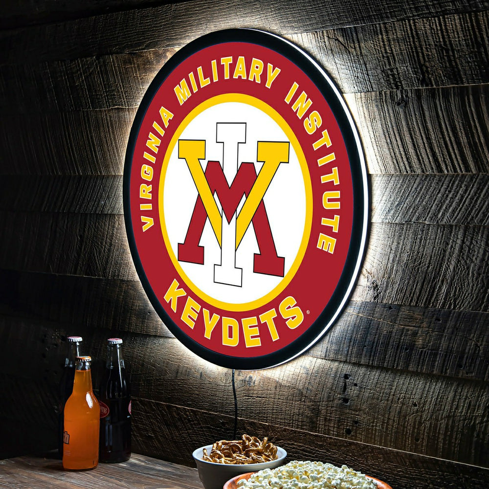 LED Wall Decor, Round, Virginia Military Institute - Collegiate Home