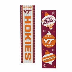 47" Double Sided Leaner, Virginia Tech, Christmas - Collegiate Home