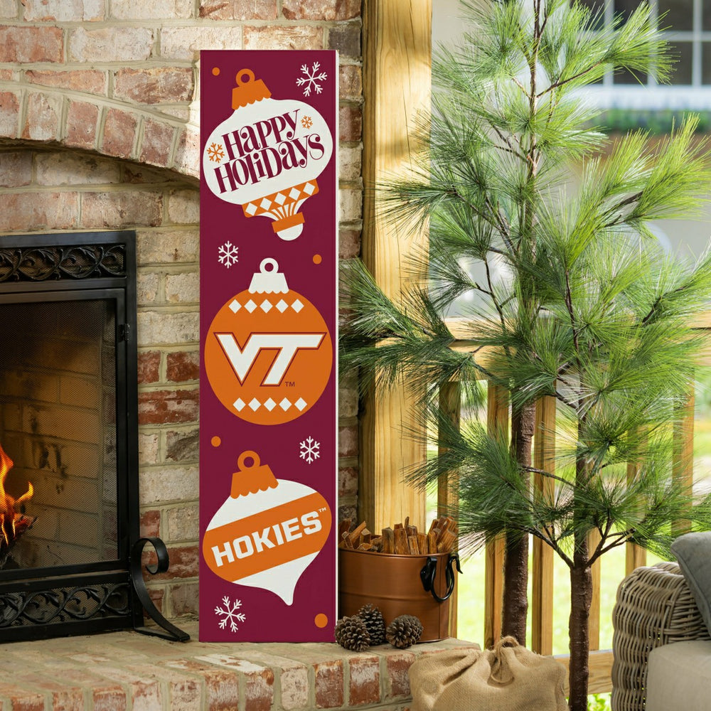 47" Double Sided Leaner, Virginia Tech, Christmas - Collegiate Home