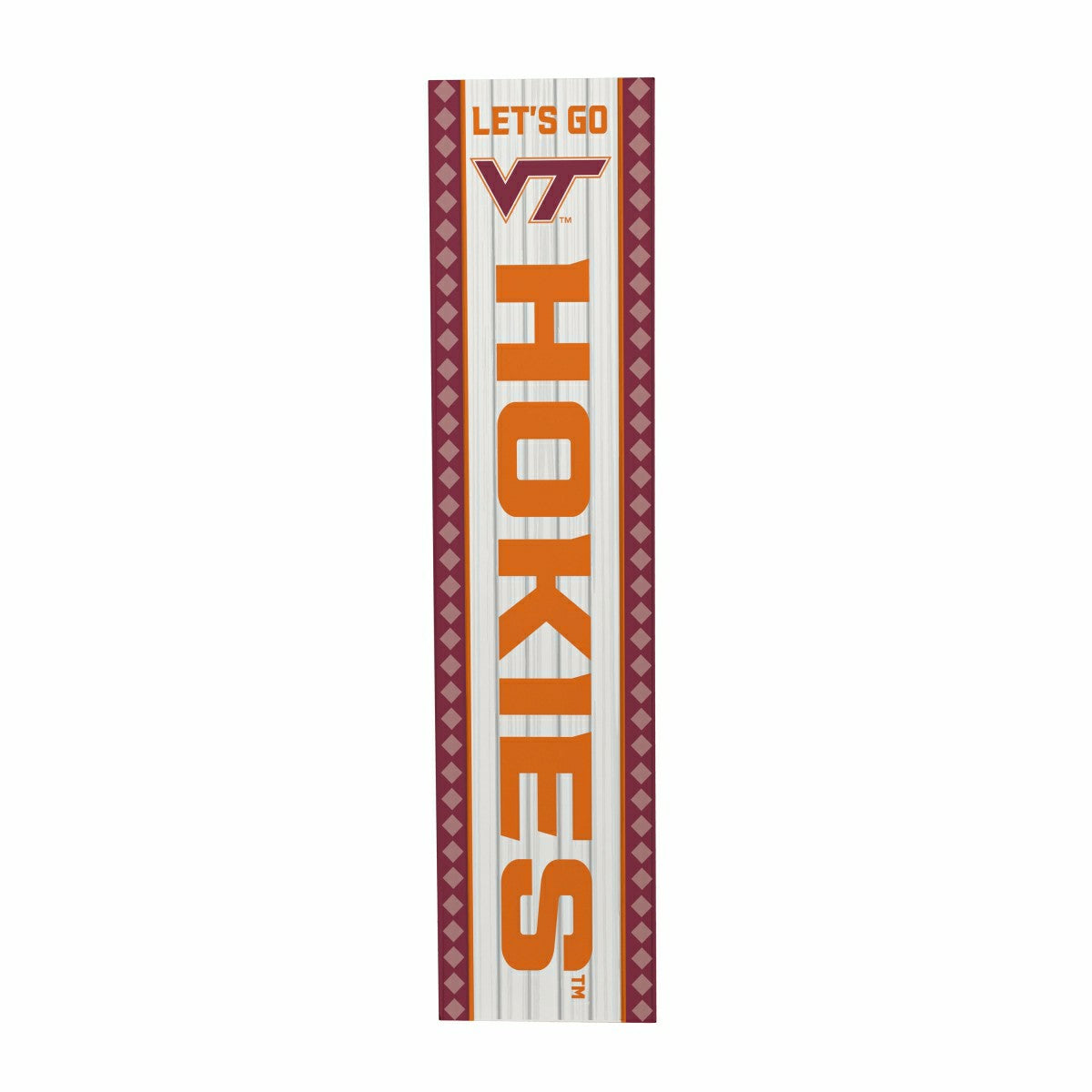 47" Double Sided Leaner, Virginia Tech, Christmas - Collegiate Home