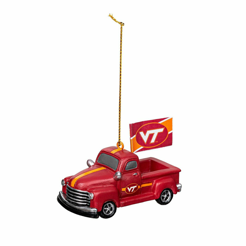 Virginia Tech Rally Truck Ornament, Set of 2 - Collegiate Home