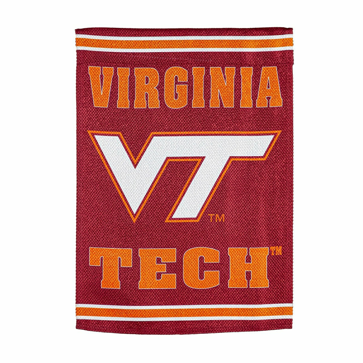 Virginia Tech Embossed Suede House Flag - Collegiate Home