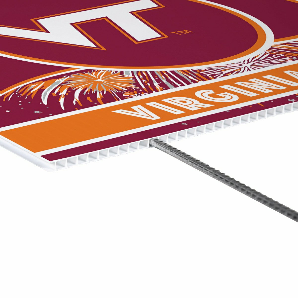 Virginia Tech Yard Sign, Patriotic - Collegiate Home