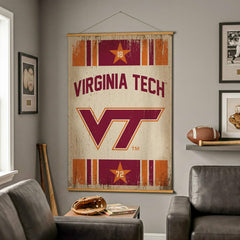 Virginia Tech, Canvas Wall Tapestry, Large, 54x36 - Collegiate Home