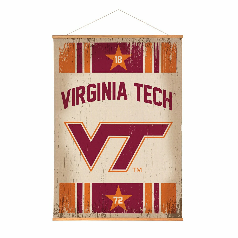 Virginia Tech, Canvas Wall Tapestry, Large, 54x36 - Collegiate Home