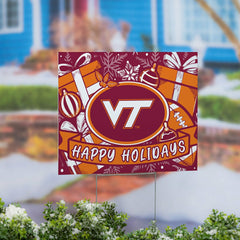 Virginia Tech Yard Sign, Holiday - Collegiate Home