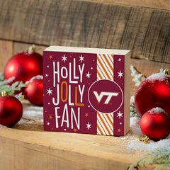 Virginia Tech Block, Holiday, 6x6 - Collegiate Home