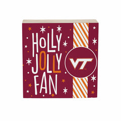 Virginia Tech Block, Holiday, 6x6 - Collegiate Home