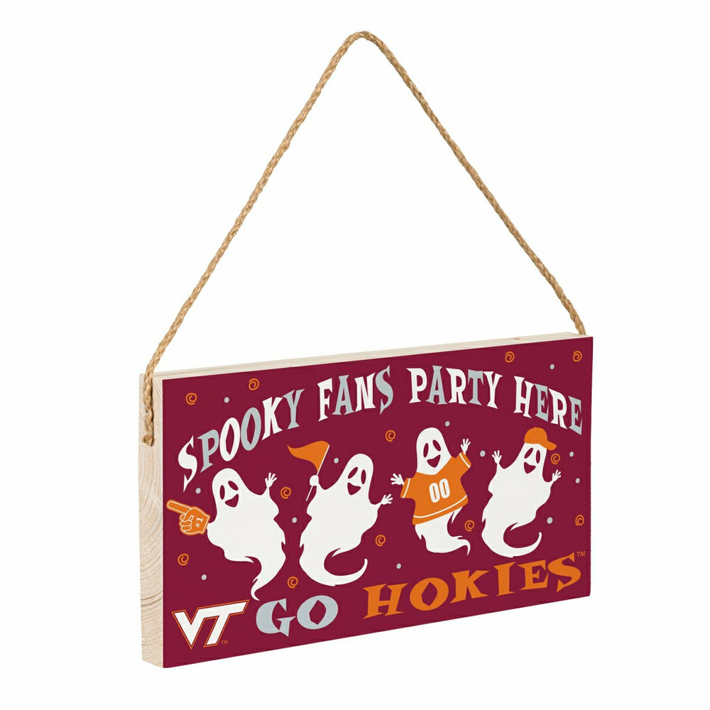 Virginia Tech Halloween Wood Wall Sign, 6x11 - Collegiate Home