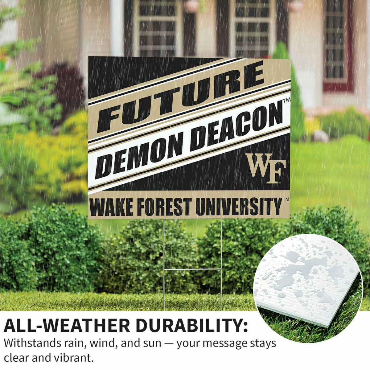 Wake Forest University Coroplast Yard Sign, Future Student - Collegiate Home