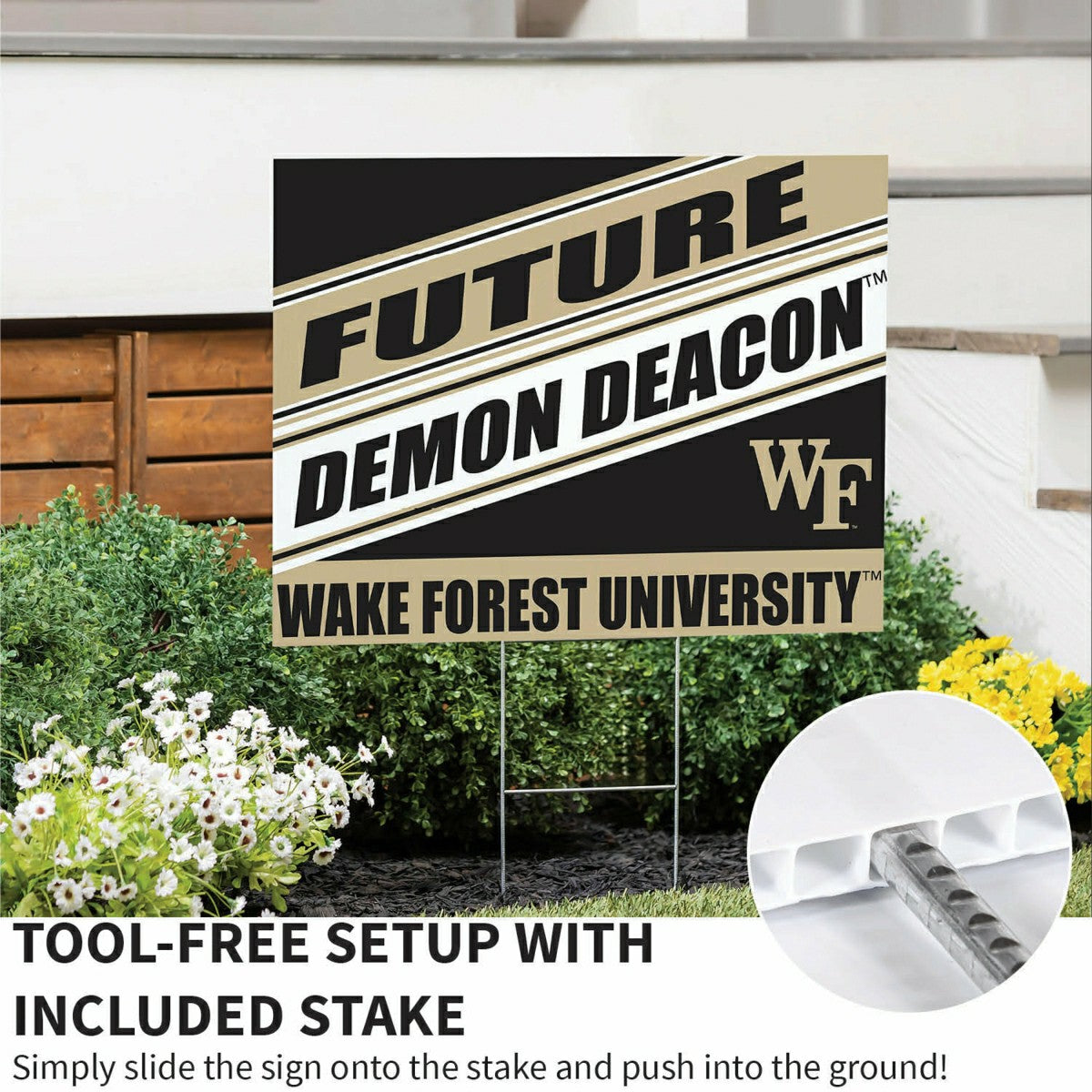 Wake Forest University Coroplast Yard Sign, Future Student - Collegiate Home