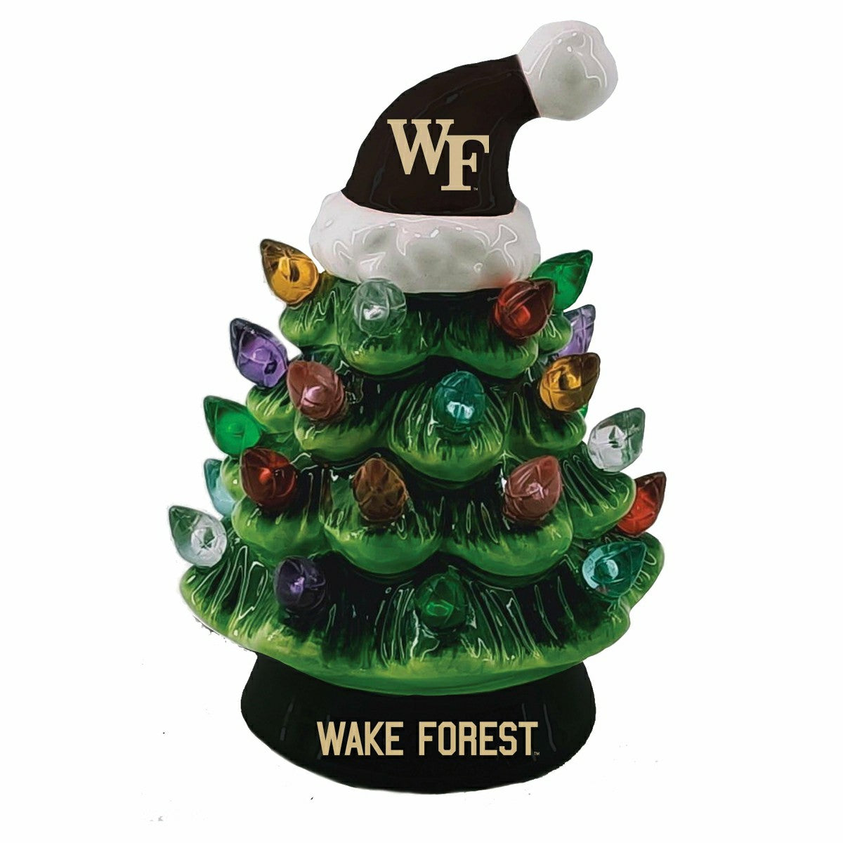 4" Mini LED Tabletop Christmas Tree, Set of 2, Wake Forest University - Collegiate Home