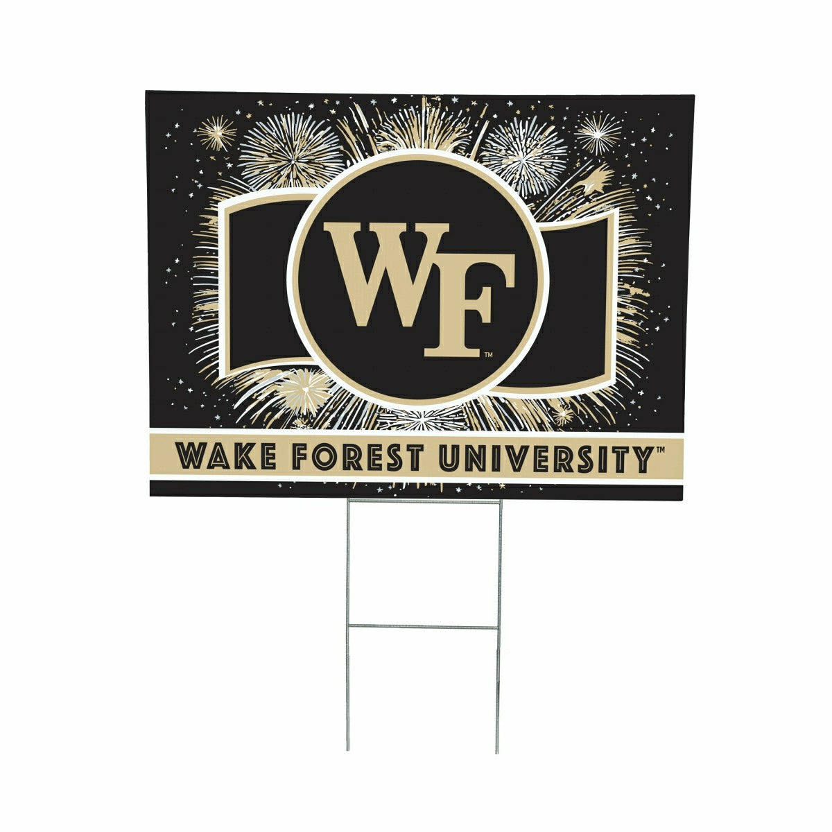 Wake Forest University Yard Sign, Patriotic - Collegiate Home