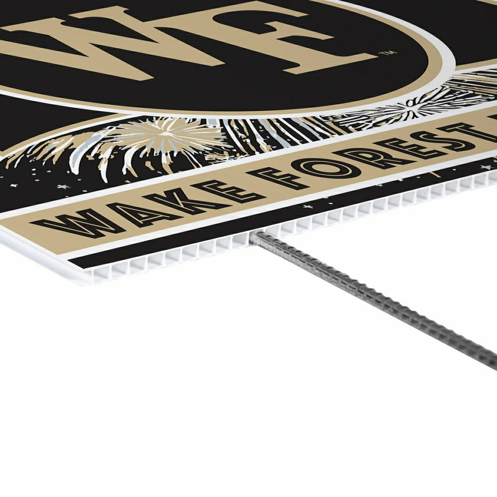 Wake Forest University Yard Sign, Patriotic - Collegiate Home