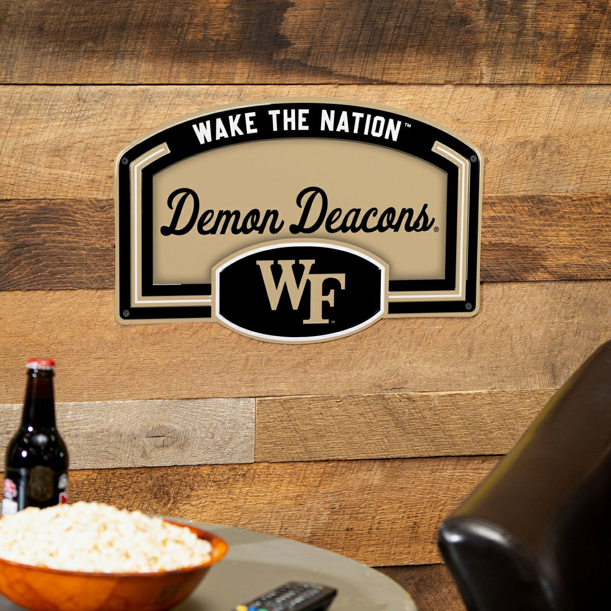 Wake Forest University USA Embossed Steel Wall Sign, 11" x 17" - Collegiate Home