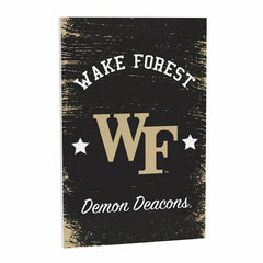 Wake Forest University Wood Wall Sign, 16x24 - Collegiate Home