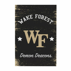 Wake Forest University Wood Wall Sign, 16x24 - Collegiate Home