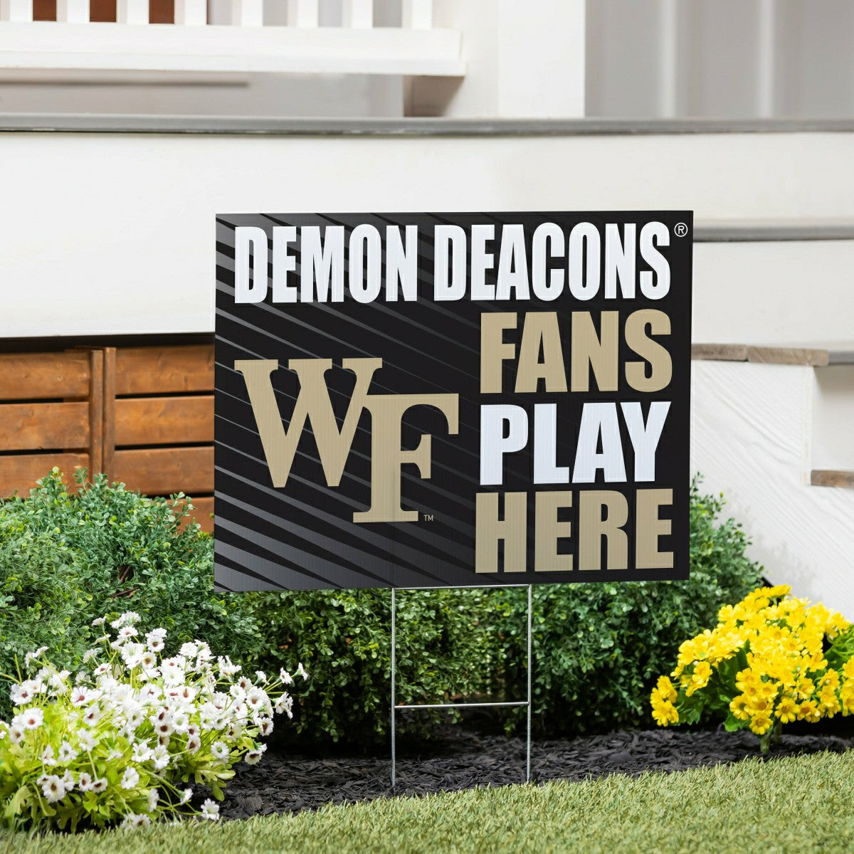 Wake Forest University Coroplast Yard Sign "Fans Play Here" - Collegiate Home