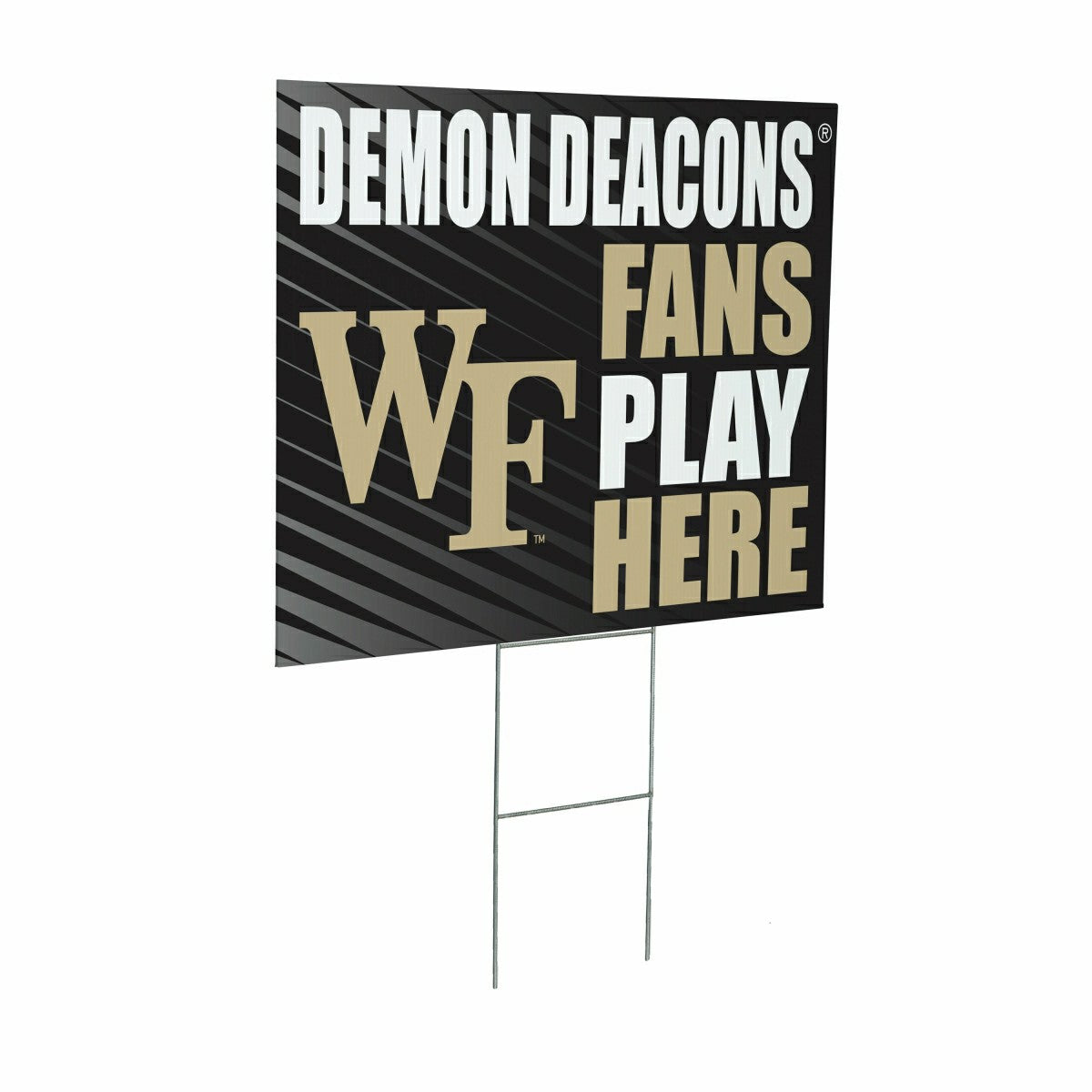 Wake Forest University Coroplast Yard Sign "Fans Play Here" - Collegiate Home
