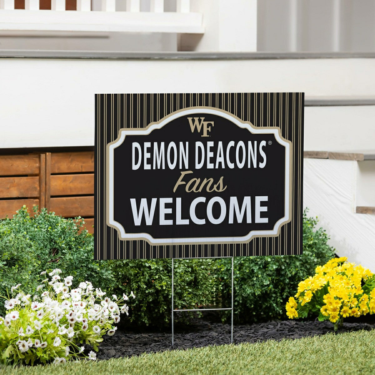 Wake Forest University Coroplast Yard Sign, "Fans Welcome" - Collegiate Home