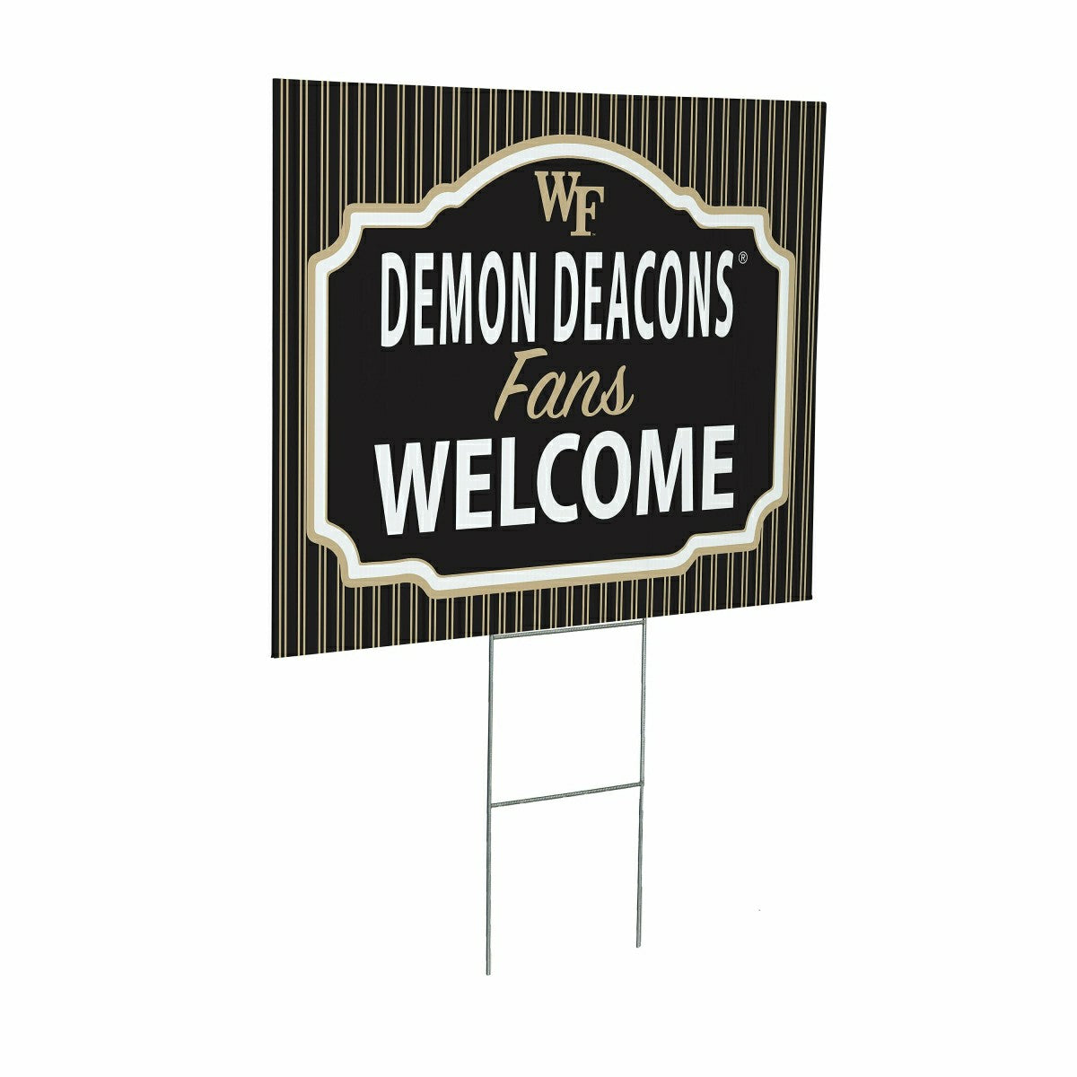 Wake Forest University Coroplast Yard Sign, "Fans Welcome" - Collegiate Home
