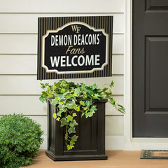 Wake Forest University Coroplast Yard Sign, "Fans Welcome" - Collegiate Home